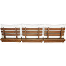  Meridian Mirella 111" Off-White Water Resistant Fabric Upholstered 3 pc Outdoor Patio Modular Sofa IMAGE 5