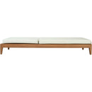  Meridian Mirella Off-White Water Resistant Fabric Upholstered Outdoor Patio Chaise Lounge IMAGE 5