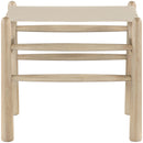  Meridian Santos Beige Vegan Leather Upholstered Bench IMAGE 3