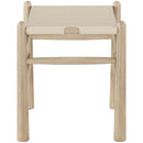  Meridian Santos Beige Vegan Leather Upholstered Bench IMAGE 4