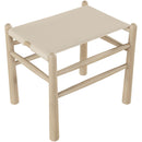  Meridian Santos Beige Vegan Leather Upholstered Bench IMAGE 5