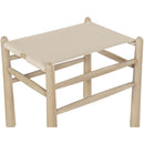  Meridian Santos Beige Vegan Leather Upholstered Bench IMAGE 6