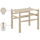  Meridian Santos Beige Vegan Leather Upholstered Bench IMAGE 9