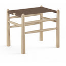  Meridian Santos Brown Vegan Leather Upholstered Bench IMAGE 1