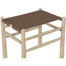  Meridian Santos Brown Vegan Leather Upholstered Bench IMAGE 6