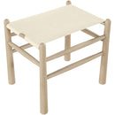  Meridian Santos Cream Vegan Leather Upholstered Bench IMAGE 5