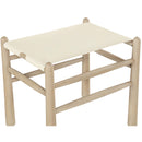  Meridian Santos Cream Vegan Leather Upholstered Bench IMAGE 6