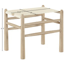  Meridian Santos Cream Vegan Leather Upholstered Bench IMAGE 8