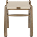  Meridian Santos Beige Vegan Leather Upholstered Bench IMAGE 4