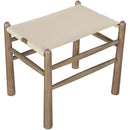  Meridian Santos Beige Vegan Leather Upholstered Bench IMAGE 5