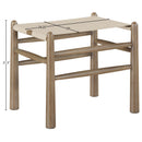  Meridian Santos Beige Vegan Leather Upholstered Bench IMAGE 8