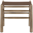  Meridian Santos Brown Vegan Leather Upholstered Bench IMAGE 3
