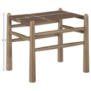  Meridian Santos Brown Vegan Leather Upholstered Bench IMAGE 8