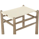  Meridian Santos Cream Vegan Leather Upholstered Bench IMAGE 6