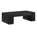  Meridian Stanton Black Oak Veneer And Solid Wood Coffee Table IMAGE 1