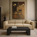  Meridian Stanton Black Oak Veneer And Solid Wood Coffee Table IMAGE 2