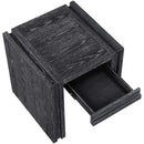  Meridian Stanton Black Oak Veneer And Solid Wood End Table IMAGE 10