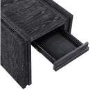 Meridian Stanton Black Oak Veneer And Solid Wood End Table IMAGE 11