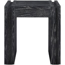  Meridian Stanton Black Oak Veneer And Solid Wood End Table IMAGE 3