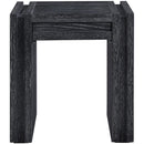  Meridian Stanton Black Oak Veneer And Solid Wood End Table IMAGE 5