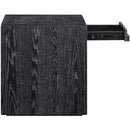  Meridian Stanton Black Oak Veneer And Solid Wood End Table IMAGE 7