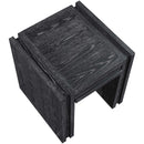  Meridian Stanton Black Oak Veneer And Solid Wood End Table IMAGE 8