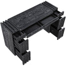  Meridian Stanton Black Oak Veneer And Solid Wood Console Table IMAGE 10