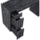  Meridian Stanton Black Oak Veneer And Solid Wood Console Table IMAGE 11