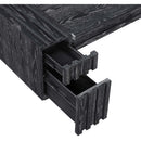  Meridian Stanton Black Oak Veneer And Solid Wood Console Table IMAGE 12