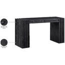  Meridian Stanton Black Oak Veneer And Solid Wood Console Table IMAGE 15