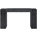  Meridian Stanton Black Oak Veneer And Solid Wood Console Table IMAGE 3