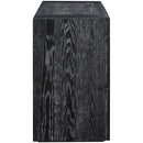  Meridian Stanton Black Oak Veneer And Solid Wood Console Table IMAGE 4