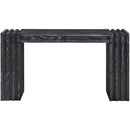  Meridian Stanton Black Oak Veneer And Solid Wood Console Table IMAGE 5