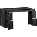 Meridian Stanton Black Oak Veneer And Solid Wood Console Table IMAGE 6