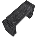  Meridian Stanton Black Oak Veneer And Solid Wood Console Table IMAGE 8
