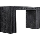  Meridian Stanton Black Oak Veneer And Solid Wood Console Table IMAGE 9