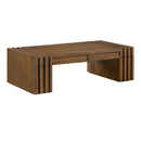  Meridian Stanton Brown Oak Veneer And Solid Wood Coffee Table IMAGE 1
