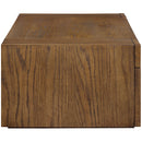  Meridian Stanton Brown Oak Veneer And Solid Wood Coffee Table IMAGE 4