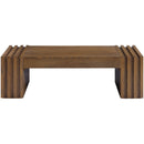  Meridian Stanton Brown Oak Veneer And Solid Wood Coffee Table IMAGE 5