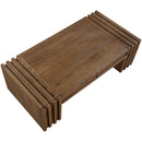  Meridian Stanton Brown Oak Veneer And Solid Wood Coffee Table IMAGE 8