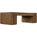  Meridian Stanton Brown Oak Veneer And Solid Wood Coffee Table IMAGE 9