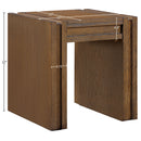  Meridian Stanton Brown Oak Veneer And Solid Wood End Table IMAGE 13
