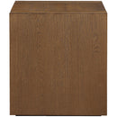  Meridian Stanton Brown Oak Veneer And Solid Wood End Table IMAGE 4
