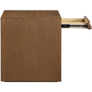  Meridian Stanton Brown Oak Veneer And Solid Wood End Table IMAGE 7
