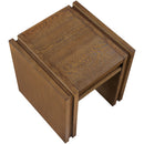  Meridian Stanton Brown Oak Veneer And Solid Wood End Table IMAGE 8