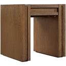  Meridian Stanton Brown Oak Veneer And Solid Wood End Table IMAGE 9