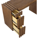  Meridian Stanton Brown Oak Veneer And Solid Wood Console Table IMAGE 11