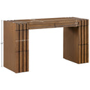  Meridian Stanton Brown Oak Veneer And Solid Wood Console Table IMAGE 13