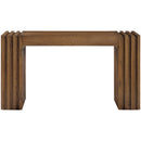  Meridian Stanton Brown Oak Veneer And Solid Wood Console Table IMAGE 3