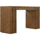  Meridian Stanton Brown Oak Veneer And Solid Wood Console Table IMAGE 9